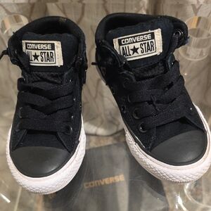 Converse Kids Black & White High-Top Sneakers